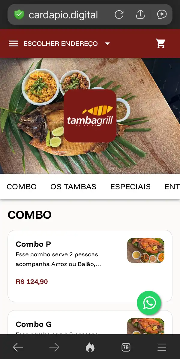 Cardápio Digital Alkanas